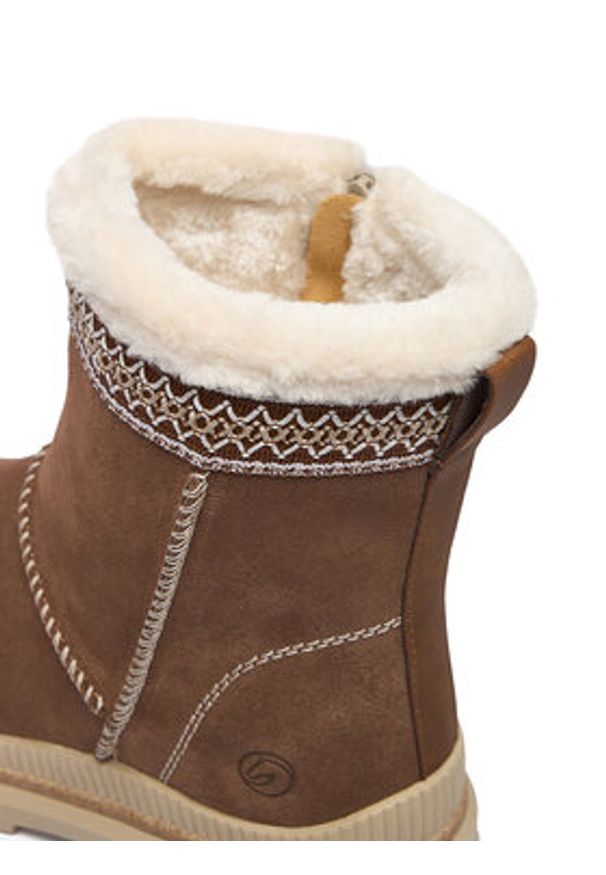 Remonte Botki CEO-D0C83-20 Brązowy. Kolor: brązowy. Materiał: zamsz, skóra