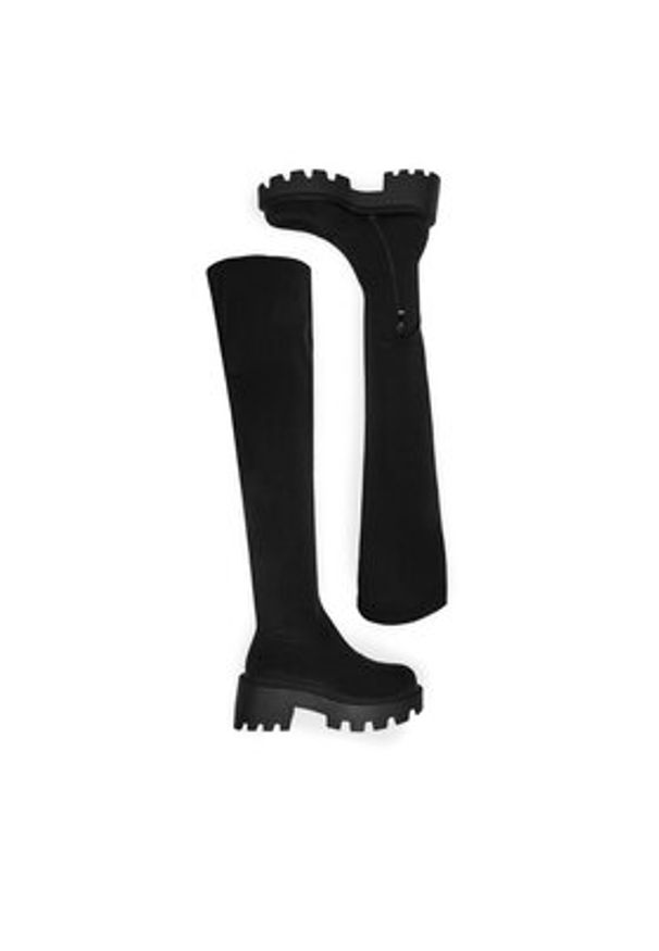 DeeZee Kozaki 67091-8H Czarny. Kolor: czarny. Materiał: materiał