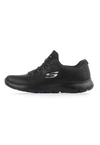 skechers - Buty damskie SKECHERS Summits Itz Bazik. Kolor: czarny. Model: Skechers Sport. Sport: turystyka piesza