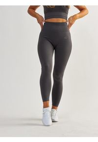 BESHAPED - Legginsy fitness damskie Beshaped Body Boost modelujące. Kolor: szary. Materiał: nylon. Sport: fitness #2