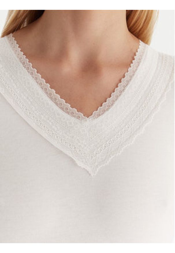 YSABEL MORA - Ysabel Mora Bielizna termoaktywna górna 70009 Biały Slim Fit. Kolor: biały. Materiał: bawełna