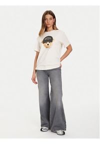 Guess T-Shirt V5BI09 I3Z14 Écru Relaxed Fit. Materiał: bawełna #4