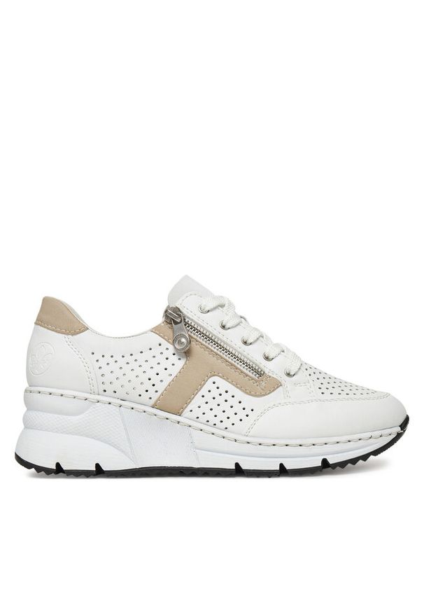 Sneakersy Rieker. Kolor: biały