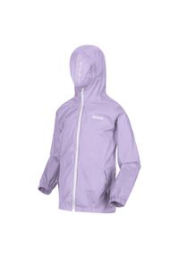Regatta - Dziecięca kurtka trekkingowa kieszonkowa Pack It Jacket III. Kolor: różowy, wielokolorowy, fioletowy. Materiał: poliamid. Sport: turystyka piesza