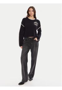 Pinko - PINKO Sweter Alicudi 105397 A2PK Granatowy Regular Fit. Kolor: niebieski. Materiał: wełna #3