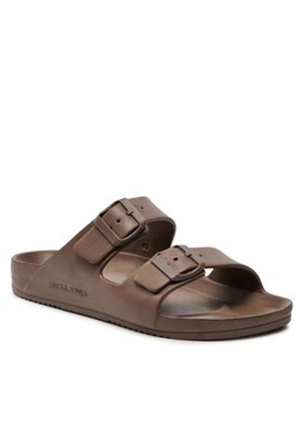 Jack & Jones - Jack&Jones Klapki Jfwcroxton 12204004 Brązowy. Kolor: brązowy