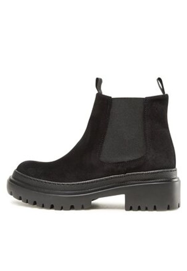 Pollini Sztyblety SA21204G1FTH0000 Czarny. Kolor: czarny. Materiał: skóra, zamsz