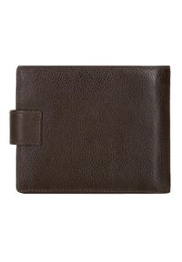 Wittchen - Męski portfel skórzany rozkładany brązowy. Kolor: brązowy. Materiał: skóra