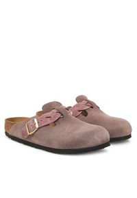 Birkenstock Klapki Boston Braided 1029122 Różowy. Kolor: różowy. Materiał: zamsz, skóra #5