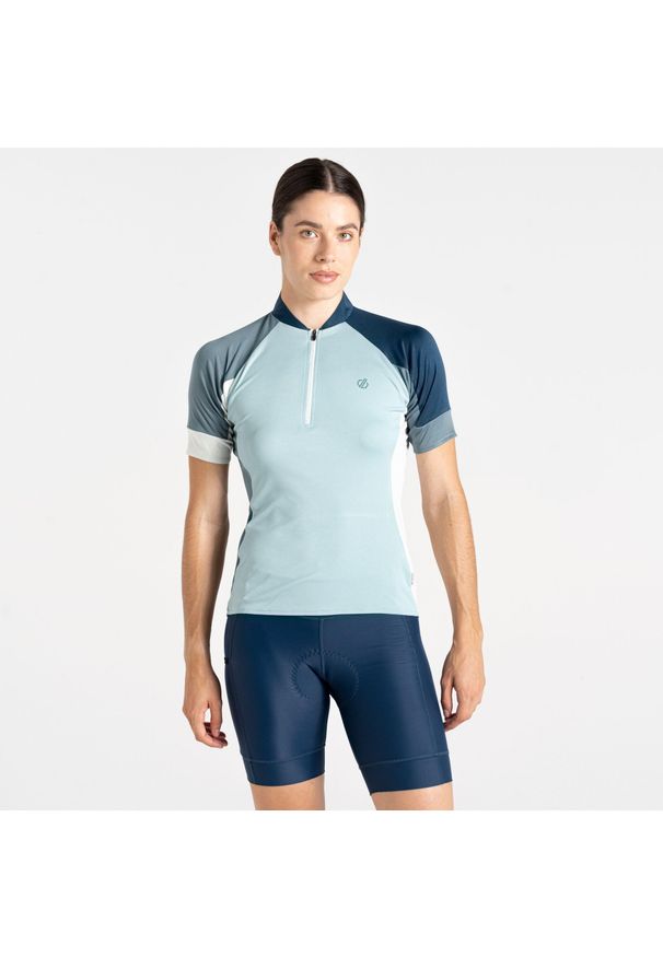 DARE 2B - Koszulka rowerowa damska Flutter. Kolor: szary. Materiał: materiał. Długość: długie. Sport: fitness, turystyka piesza