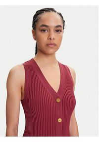 MICHAEL Michael Kors Sukienka dzianinowa MT5832533D Różowy Slim Fit. Kolor: różowy. Materiał: wiskoza #3