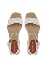 TOMMY HILFIGER - Tommy Hilfiger Espadryle Tommy Hilfiger Espad Mid Wedge FW0FW08805 Écru. Materiał: materiał #4