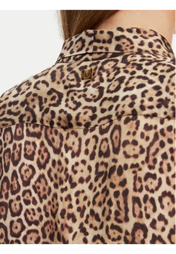 Marciano Guess Bluzka 5YGH12 7298A Brązowy Regular Fit. Kolor: brązowy. Materiał: wiskoza