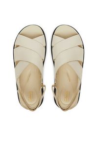 Clarks Sandały Aristella Sun 26181257 Beżowy. Kolor: beżowy. Materiał: skóra #5