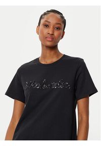 Weekend Max Mara T-Shirt Vello 2515971051 Czarny Regular Fit. Kolor: czarny. Materiał: bawełna