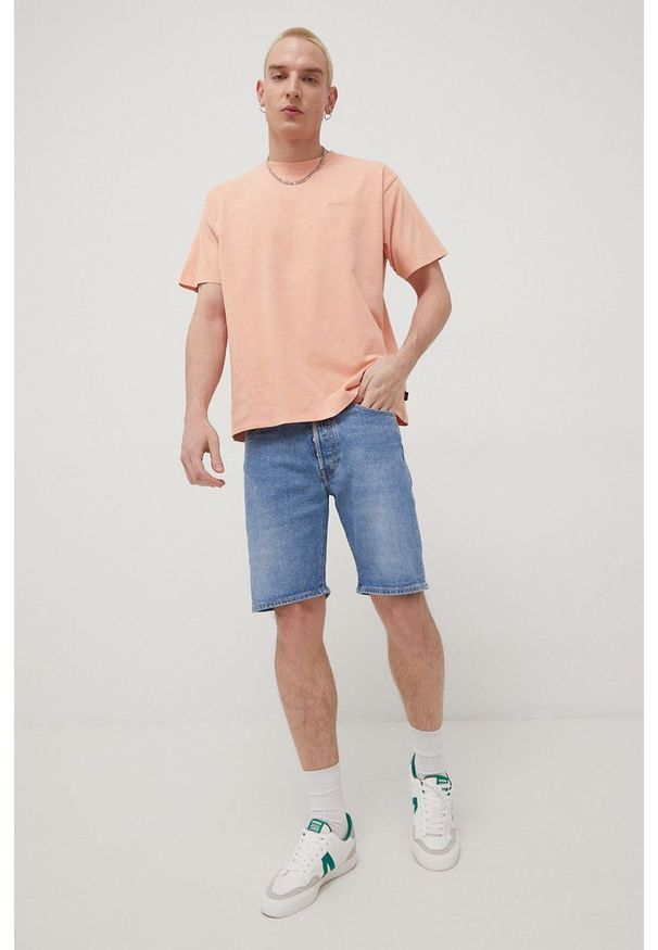 Levi's® - Levi's szorty jeansowe męskie. Okazja: na spotkanie biznesowe, na co dzień. Kolor: niebieski. Materiał: jeans. Styl: casual, biznesowy