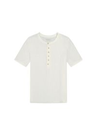 Wrangler - DAMSKA KOSZULKA WRANGLER FEMME KNIT HENLEY WORN WHITE 112370743. Typ kołnierza: typu henley #8