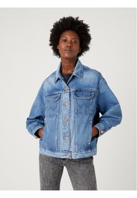 Wrangler Kurtka jeansowa Jumbo W4Z47335Q 112332047 Niebieski Relaxed Fit. Kolor: niebieski. Materiał: jeans
