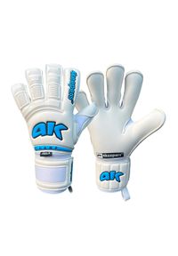 4KEEPERS - Rękawice bramkarskie 4Keepers Champ Aqua VI. Kolor: biały. Sport: piłka nożna
