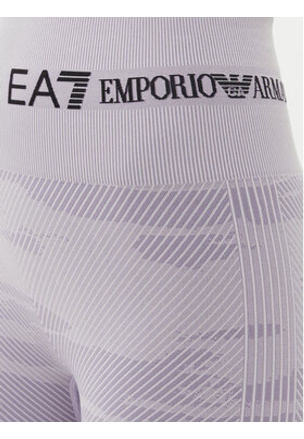 EA7 Emporio Armani Legginsy 7W000518 AF13714 UA092 Fioletowy Slim Fit. Kolor: fioletowy. Materiał: syntetyk