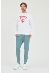 Guess - GUESS Biała męska bluza Audley Cn Fleece, Rozmiar XL. Kolor: biały #4