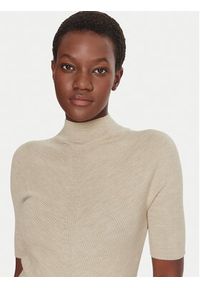 BOSS Golf Faleri 50542885 Beżowy Regular Fit. Typ kołnierza: golf. Kolor: beżowy. Materiał: wełna #2