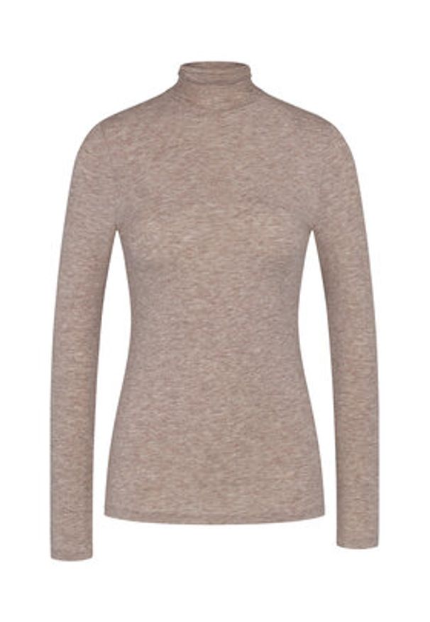 Triumph Golf Bauty Layers 10225074 Beżowy Slim Fit. Typ kołnierza: golf. Kolor: beżowy. Materiał: wełna