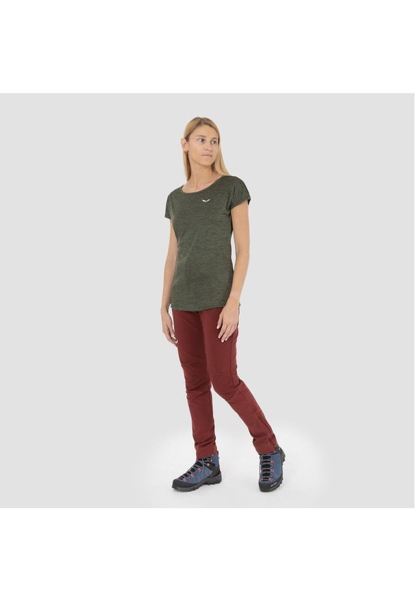 Salewa - Spodnie trekkingowe damskie Puez Orval 2 Dst Women. Kolor: czerwony. Długość: długie