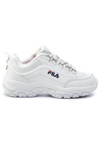 Buty Fila Strada Low W 1010560.1FG białe. Kolor: biały. Materiał: materiał, skóra ekologiczna, syntetyk. Szerokość cholewki: normalna #2