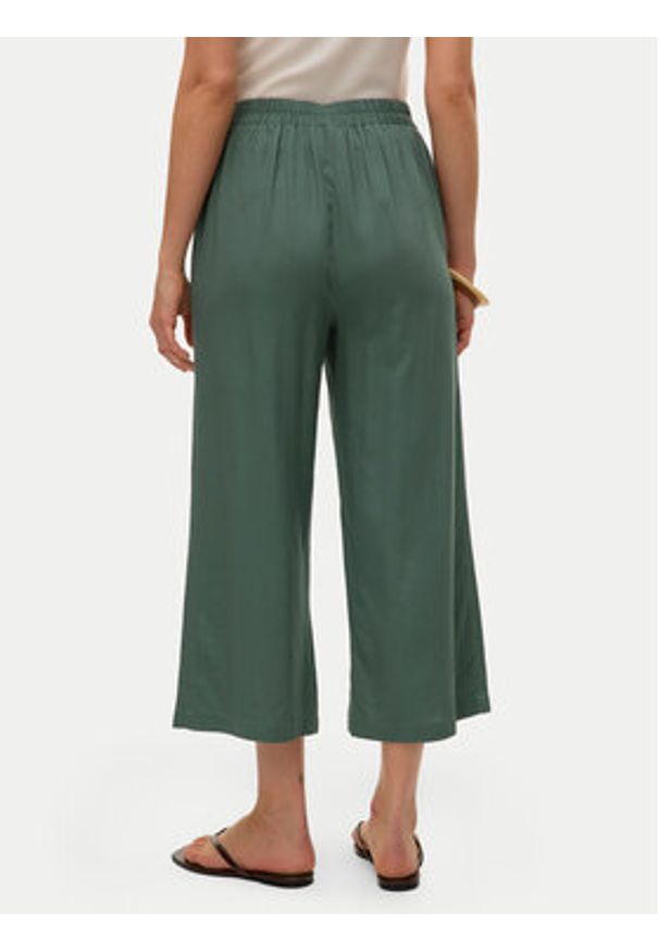 Vero Moda Kuloty Mymilo 10321626 Zielony ciemny Regular Fit. Kolor: zielony. Materiał: len, wiskoza