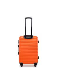 Wittchen - Zestaw walizek z ABS-u z żebrowaniem pomarańczowy. Kolor: pomarańczowy. Materiał: guma #3