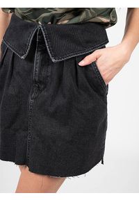Pepe Jeans Spódnica "Kaz Reclam" | PL901009 | Kaz Reclam | Kobieta | Czarny. Kolor: czarny. Materiał: elastan, bawełna, poliester. Długość: krótkie. Wzór: aplikacja, haft #2