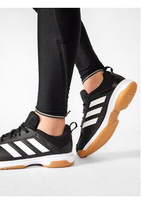 Adidas - adidas Buty halowe Ligra 7 M FZ4658 Czarny. Kolor: czarny. Materiał: skóra #8