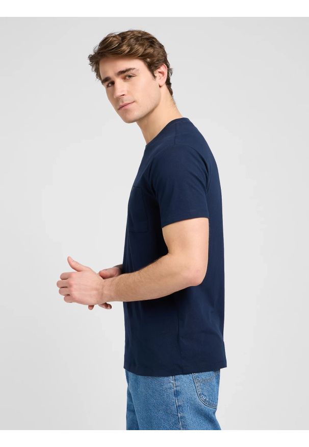 Lee - MESKA KOSZULKA LEE ULTIMATE POCKET TEE RIVET NAVY 112370493