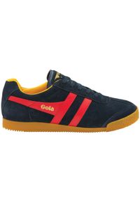 Sneakersy Gola Harrier. Okazja: na co dzień. Kolor: niebieski, czerwony, wielokolorowy. Materiał: zamsz, syntetyk, materiał #1