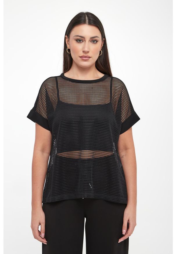 Joseph Ribkoff - Bluzka damska ażurowa JOSEPH RIBKOFF. Wzór: ażurowy