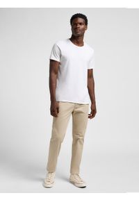 Lee - LEE MĘSKIE SPODNIE MATERIAŁOWE LEE SLIM CHINO STONE 112342927. Materiał: materiał #4