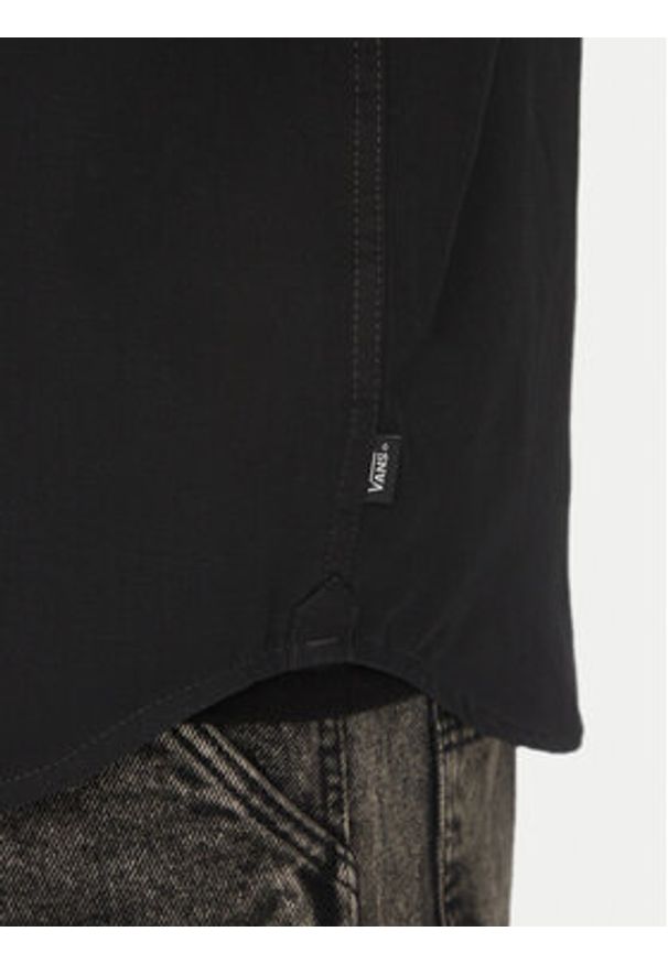 Vans Koszula Lawson Solid VN000M13 Czarny Regular Fit. Kolor: czarny. Materiał: bawełna
