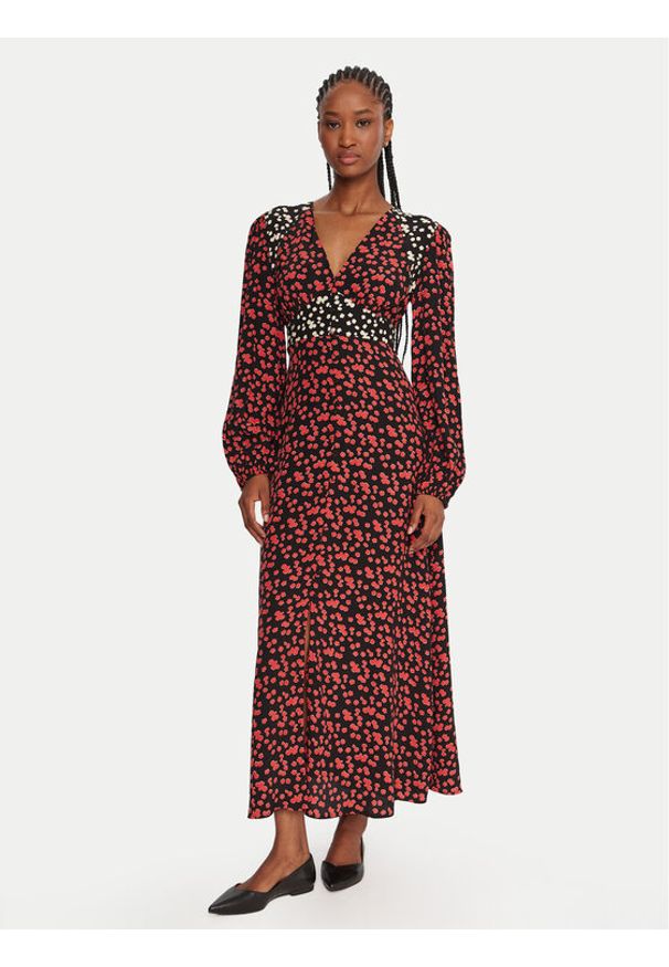 French Connection Sukienka koktajlowa 71ZBM Czerwony Regular Fit. Kolor: czerwony. Materiał: wiskoza. Styl: wizytowy