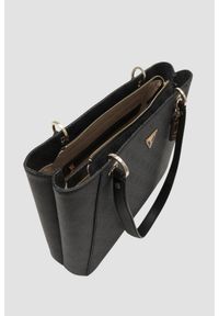 Guess - GUESS Szara shopperka damska Noelle Tote. Kolor: szary. Materiał: skórzane #3