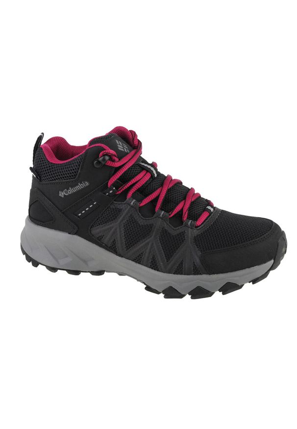columbia - Buty trekkingowe damskie, Columbia Peakfreak II Mid Outdry. Kolor: czarny, czerwony, wielokolorowy. Materiał: tkanina, materiał, guma, syntetyk