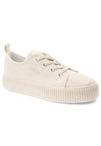 Big-Star - Trampki dziecięce Big Star, tekstylna cholewka sznurowany fason gruba ryflowana podeszwa minimalistyczny design, beżowe, TT374106. Zapięcie: sznurówki. Kolor: beżowy. Szerokość cholewki: normalna #1