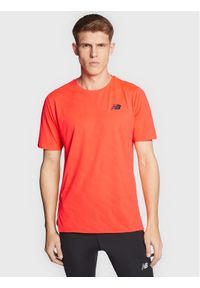 New Balance Koszulka techniczna Speed Jacquard MT23281 Pomarańczowy Athletic Fit. Kolor: pomarańczowy. Materiał: syntetyk #1