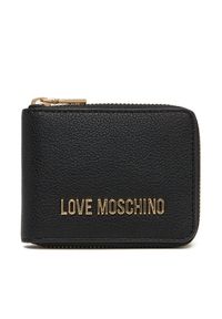 Love Moschino - Mały Portfel Damski LOVE MOSCHINO. Kolor: czarny
