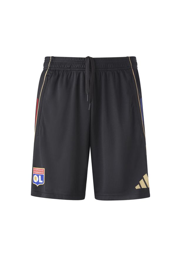 Adidas - Szorty treningowe OL 2025/26. Kolor: czarny. Sport: piłka nożna