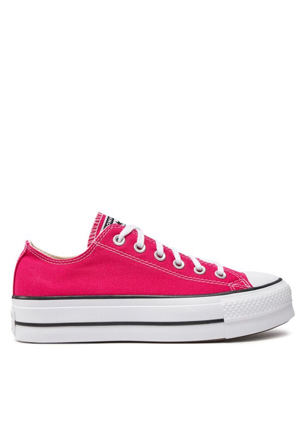 Converse Trampki Chuck Taylor All Star Lift Platform Ox A11539C Różowy. Kolor: różowy. Materiał: materiał. Obcas: na platformie