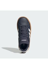 Adidas - Buty Grand Court Lifestyle Tennis Lace-Up. Kolor: biały, wielokolorowy, niebieski, brązowy. Materiał: materiał