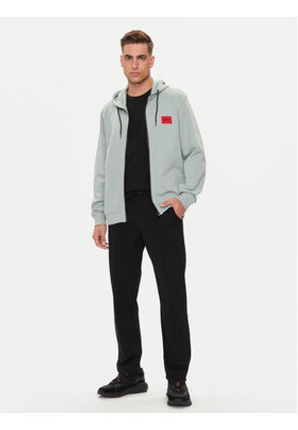 Hugo Bluza Daple212 50447972 Zielony Regular Fit. Kolor: zielony. Materiał: bawełna