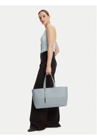 Calvin Klein Torebka Ck Mixmedia Shopper_Mono K60K613166 Szary. Kolor: szary. Materiał: skórzane