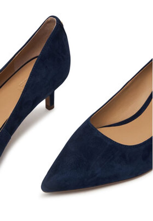 Lauren Ralph Lauren - LAUREN RALPH LAUREN Szpilki 802755524010 Niebieski. Kolor: niebieski. Materiał: zamsz, skóra. Obcas: na szpilce